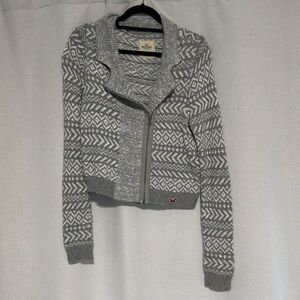 Sweater biker jacket